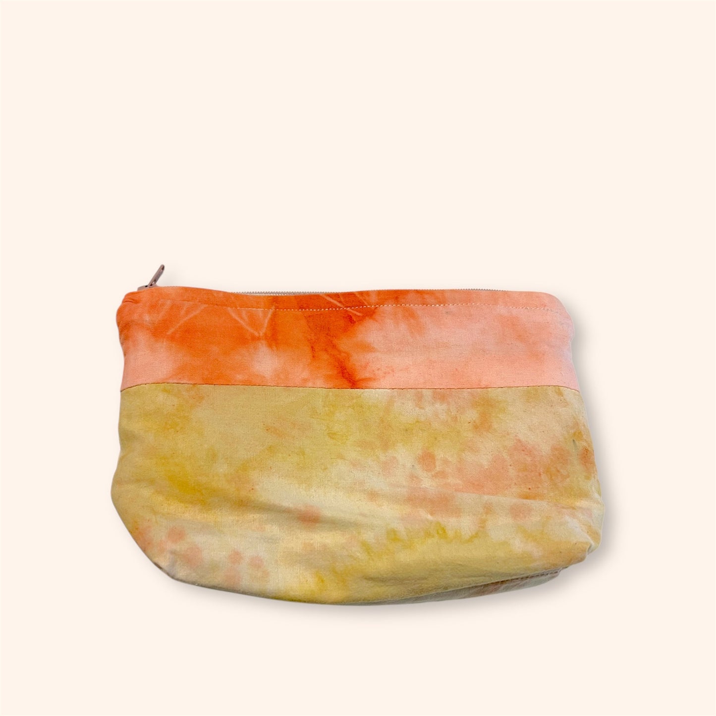 Lille pung i patchwork - råhvid/gul/lyse brun (Copy) Vera Hjerrild