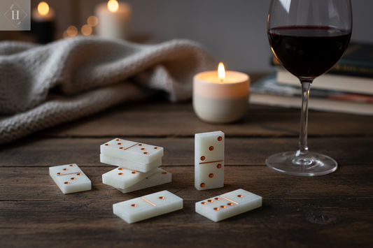 Domino sæt i resin – stylet