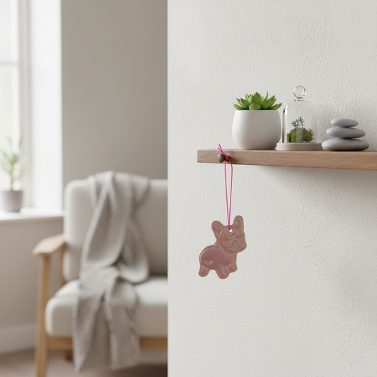 Fransk bulldog keramik ophæng – lifestyle