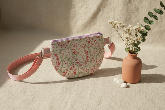 Håndlavet mini crossbody taske af skjorte – stylet