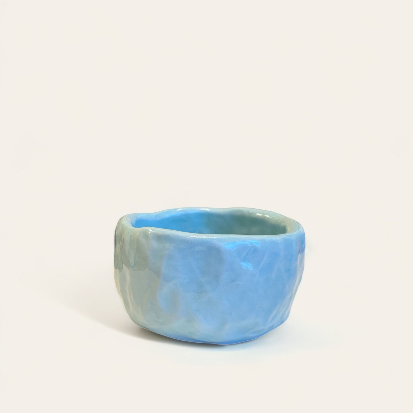 Blå skål m/robåd By Victoria Juul