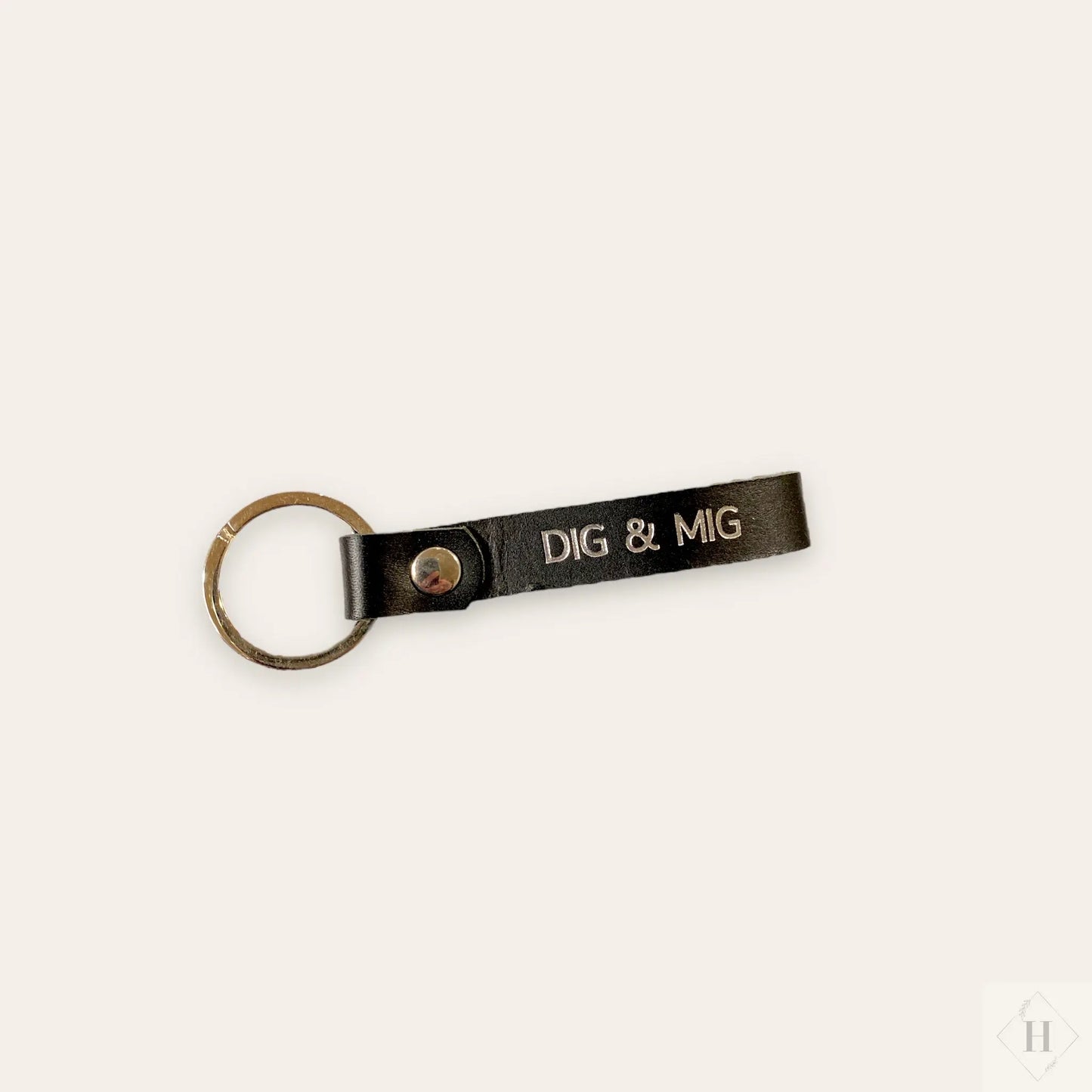 Nøglering i læder - dig og mig (flere varianter) Unika Nord