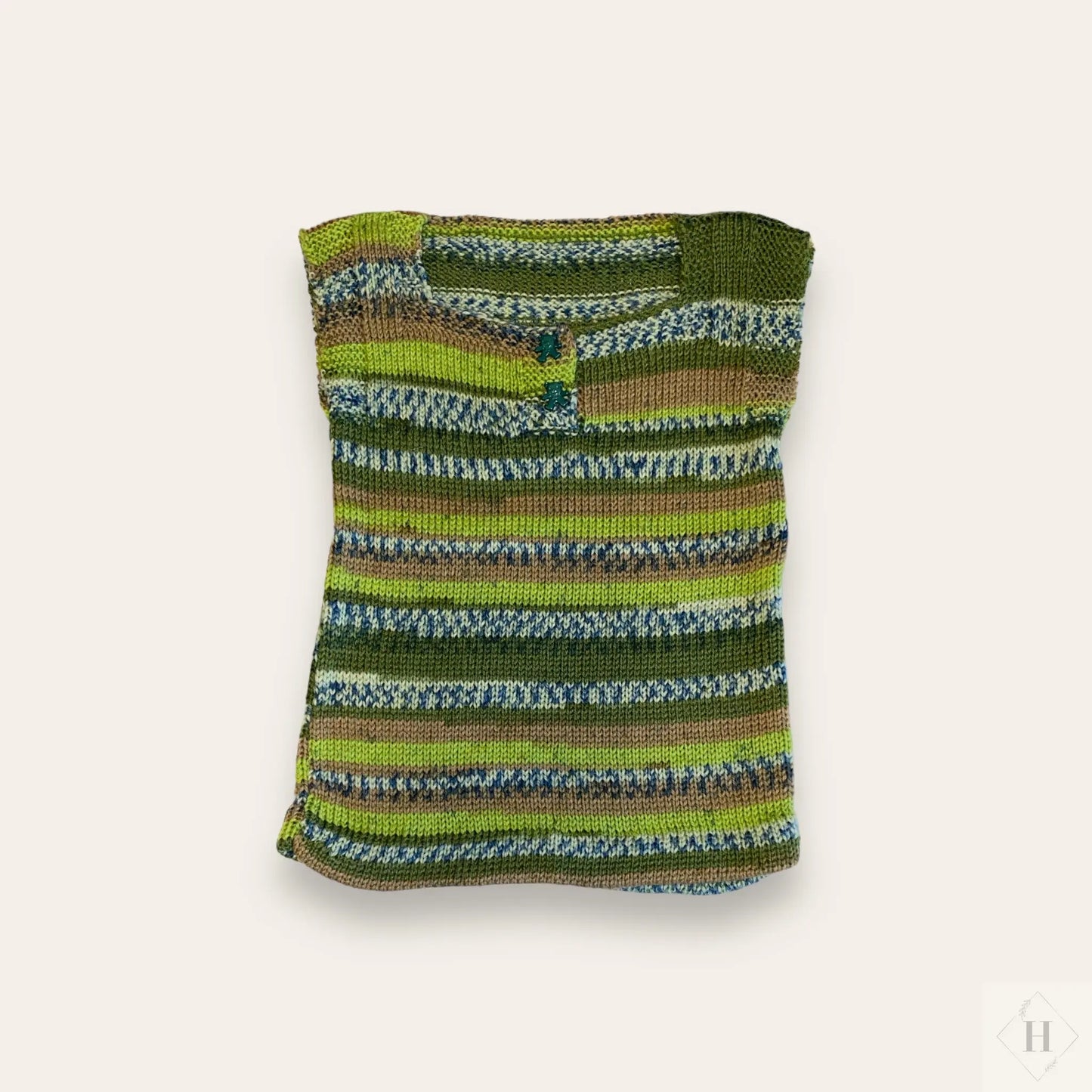 Strikket vest - børn (str 5-6år) HG Design