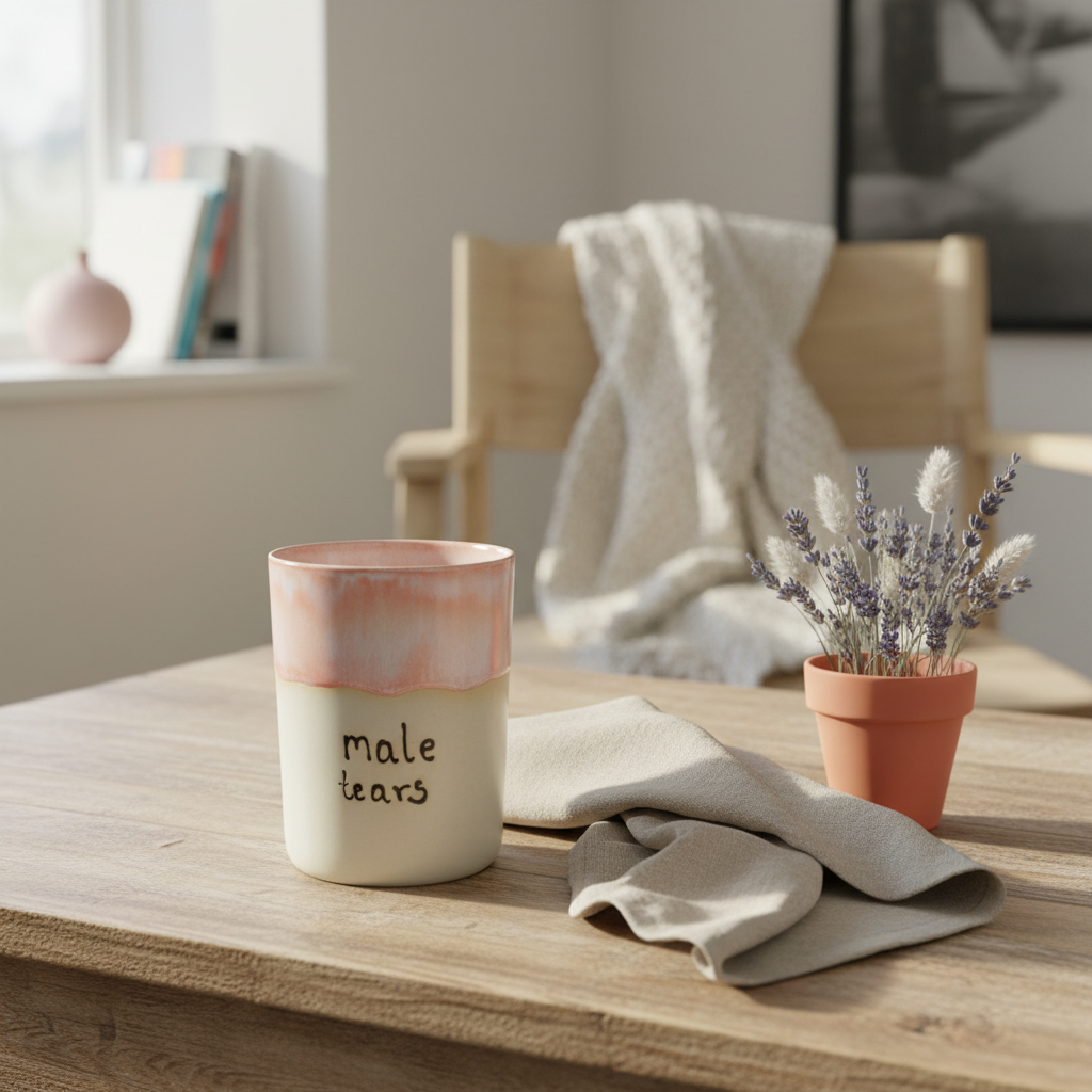 Stort krus – Male tears | By Victoria Juul