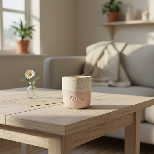 Keramikkrus uden hank – „Mor ♥“ | Clay by Hornstrup