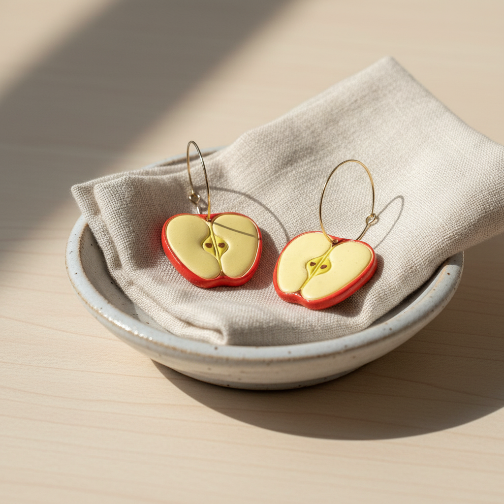 Æbleskiver - store øreringe