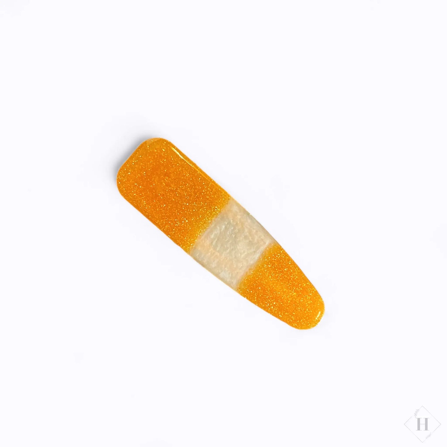 Håndlavet hårklemme - gylden/perlemor Great Fun Arts