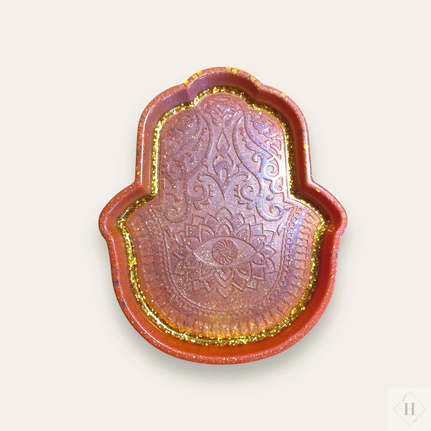 HAMSA skål i resin Øjenguf