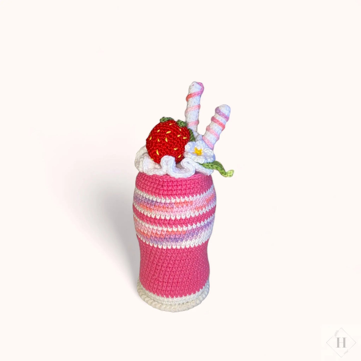Hæklet legemad - milkshake Håndlavet af