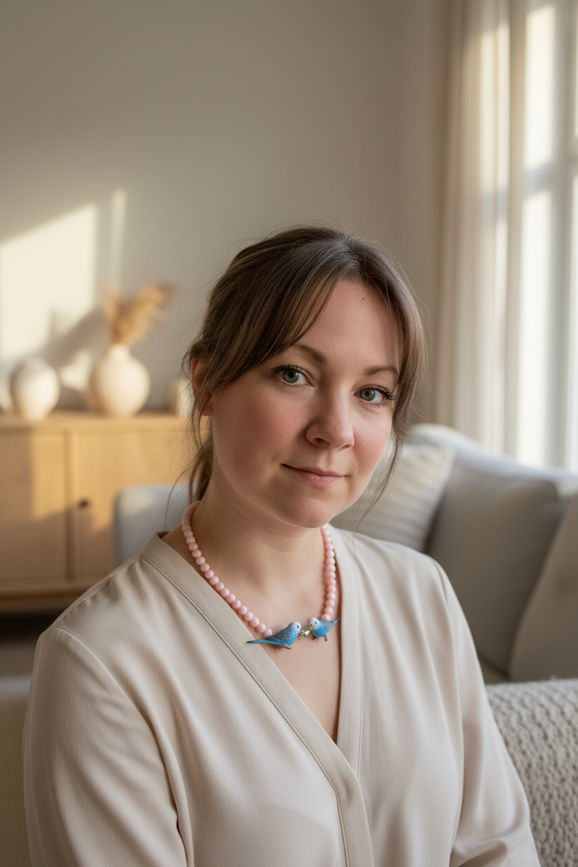 Halskæde med kærligheds undulater | Gitte Bramm
