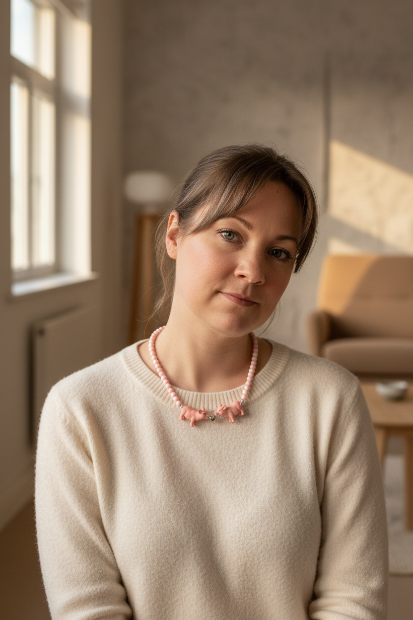 Halskæde med kærligheds grise | Gitte Bramm