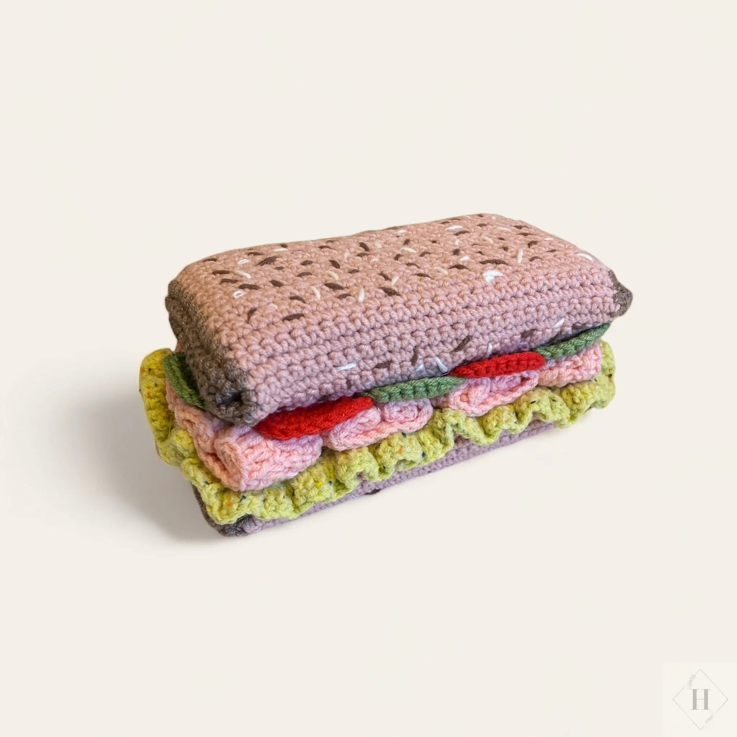 Hæklet legemad - sandwich Håndlavet af