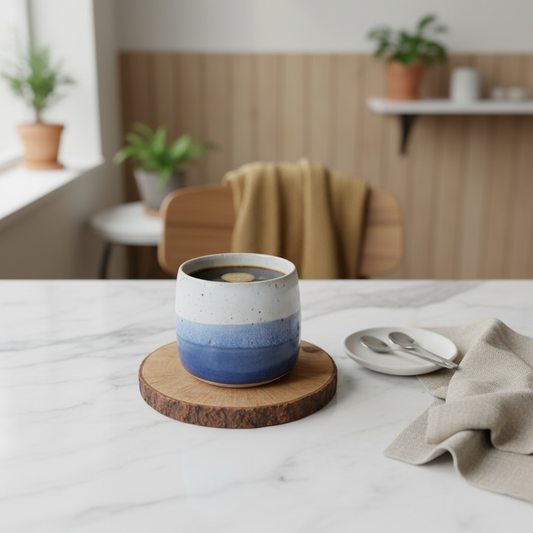 Americano krus uden hank – blå | Clay by Hornstrup