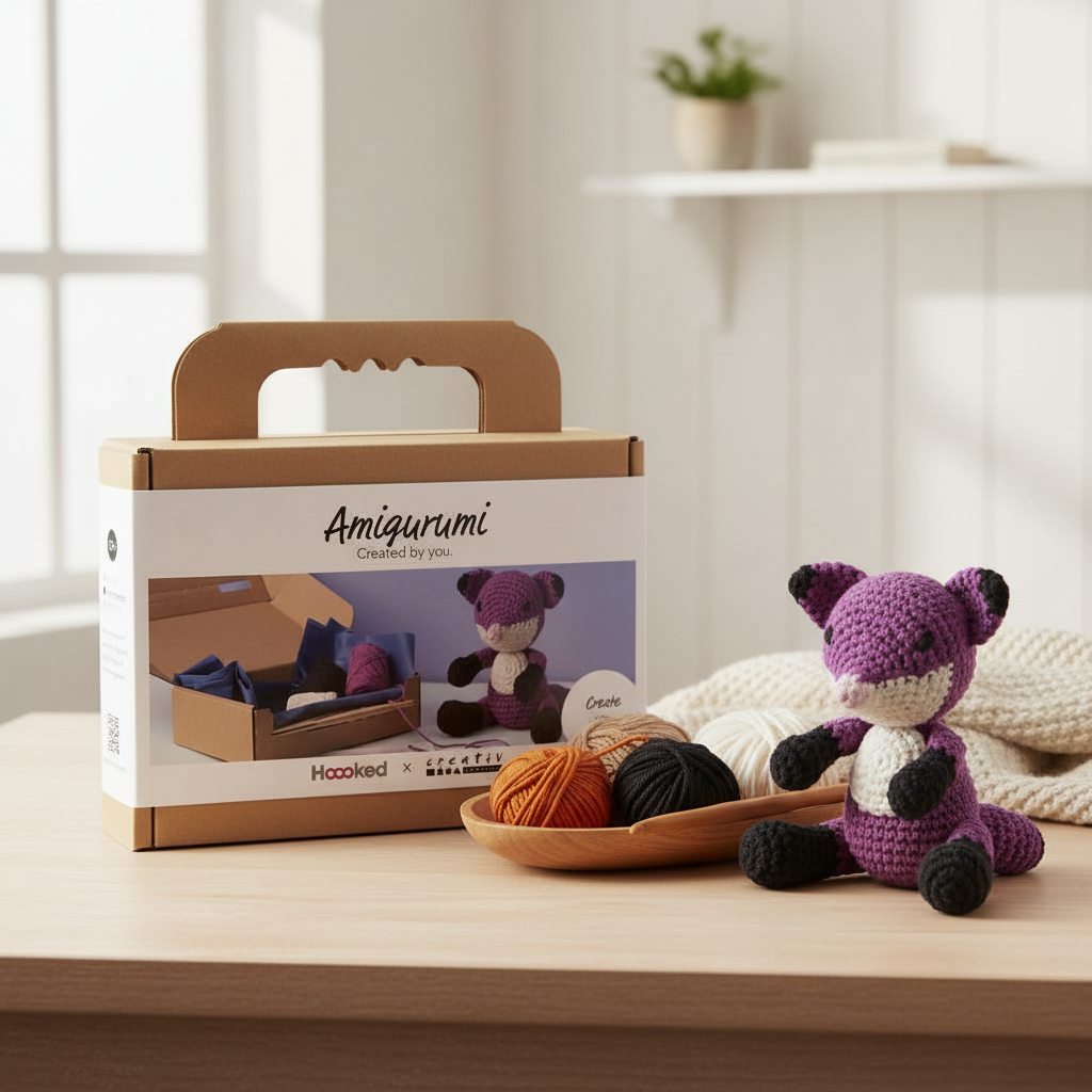DIY kit – Hækl din egen amigurumi ræv