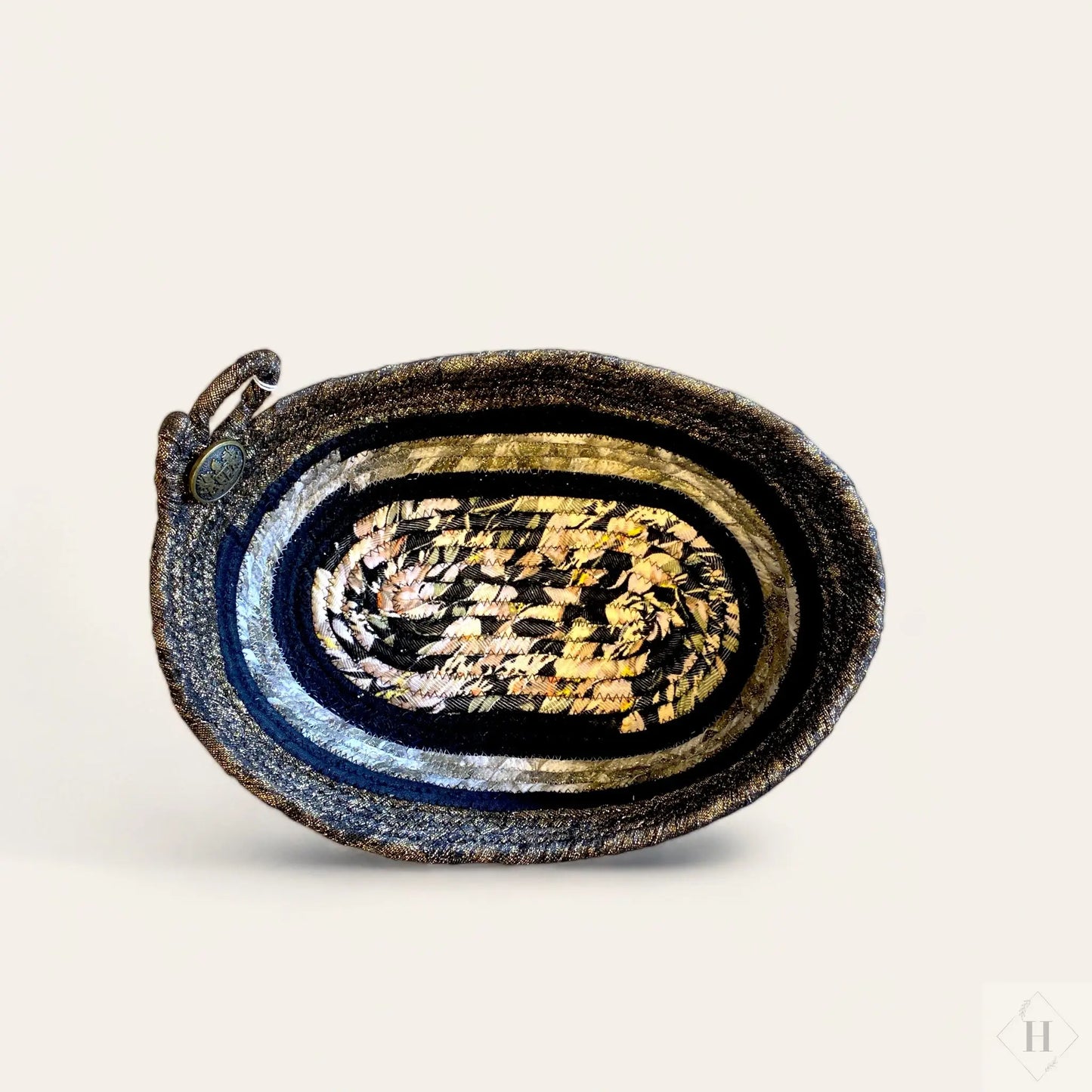 Syet kurv - sort/guldfarvet Jo C