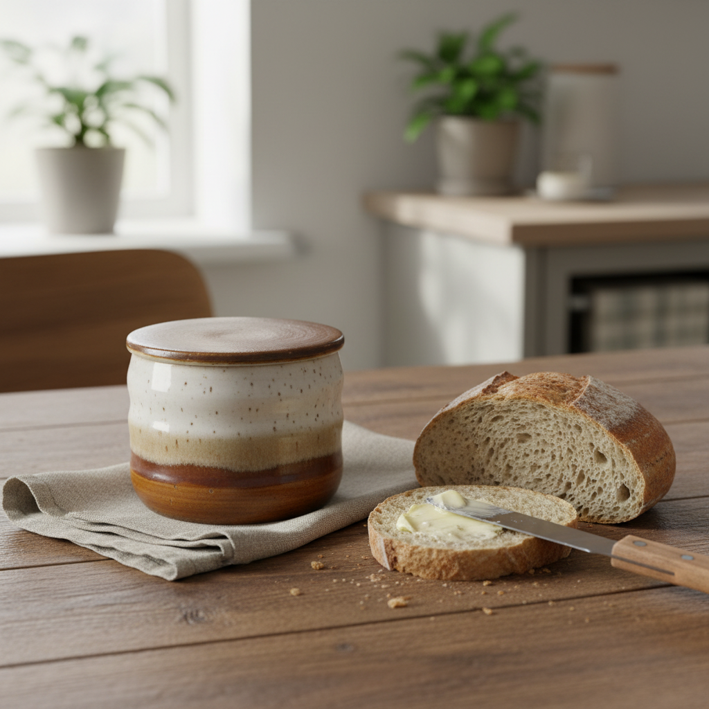 Smørklokke i brun glasur | Clay by Hornstrup