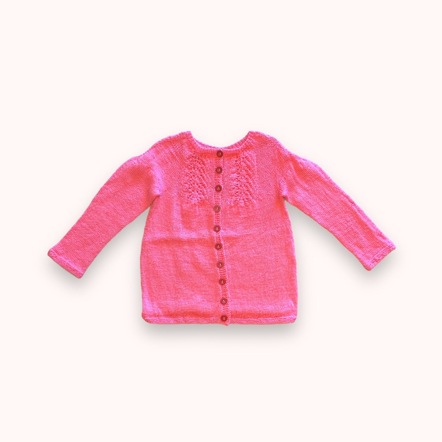 Strikket børne cardigan str 5/6 år HG Design