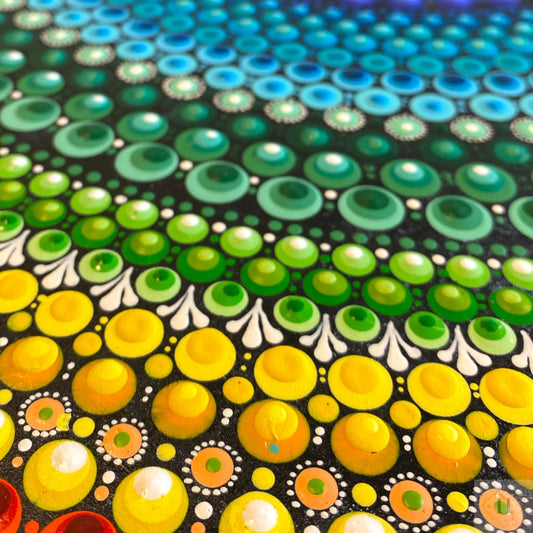 Dotart maleri i ramme 50x40 cm Zenjasworld