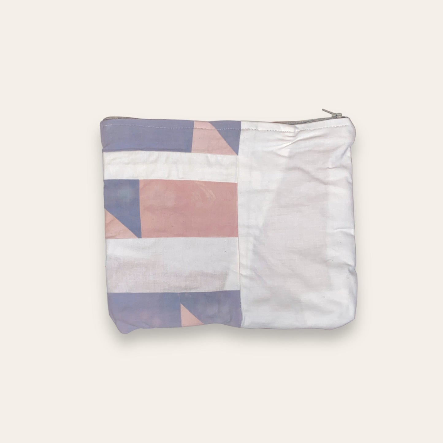 Mellem pung i patchwork - lilla/lyserød/hvid Vera Hjerrild
