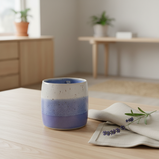 Krus uden hank – Lilla | Håndlavet keramik af Clay by Hornstrup
