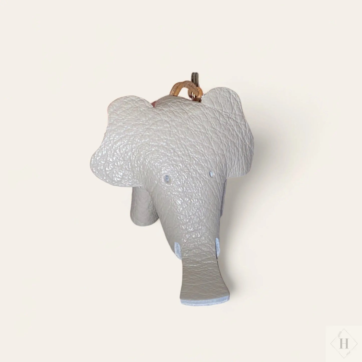 Læder nøglering - elefant (flere varianter) Unika Nord