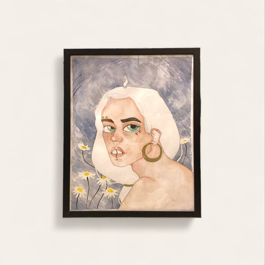 Lady With freckles - original 40x50cm