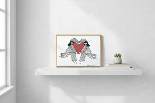 Kunstprint Gurl love - lifestyle