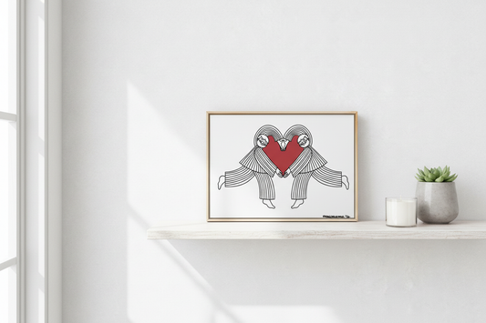 Kunstprint Guy love - lifestyle