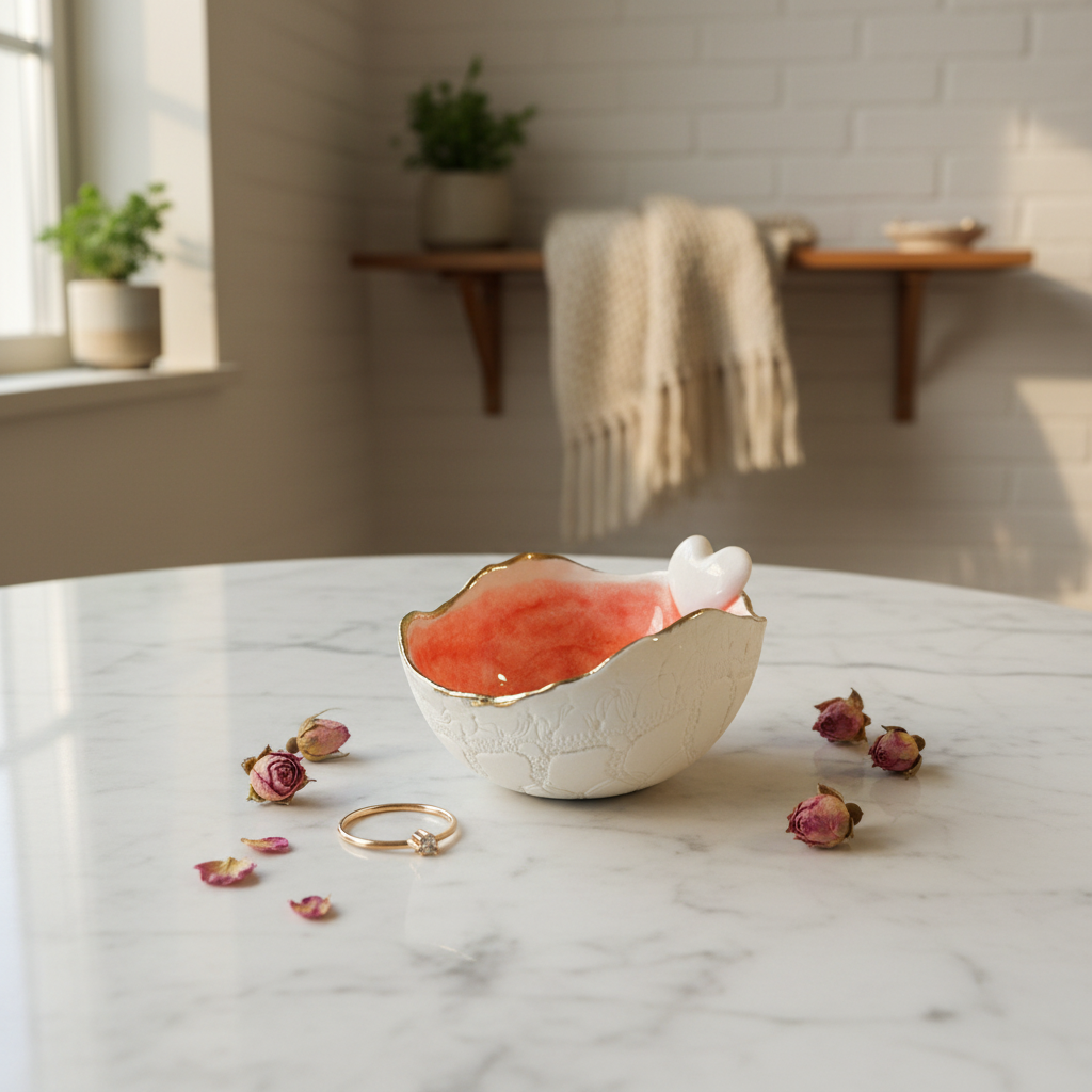 Porcelænsskål laks hjerte Jøwjøw – lifestyle