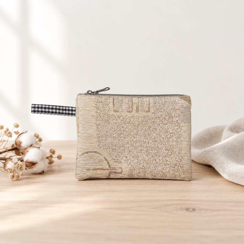 Pung møbelstof sandbeige JNortheved – lifestyle