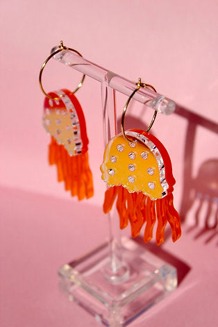 Stingy Jellyfish - Øreringe i Akryl