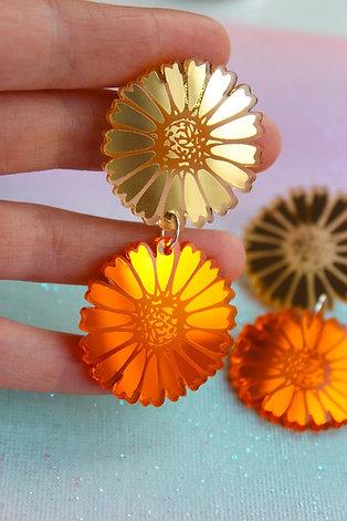 Statement øreringe - marigold