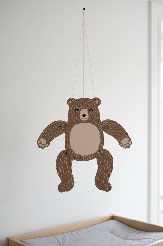 Samlet sprællefigur bjørn