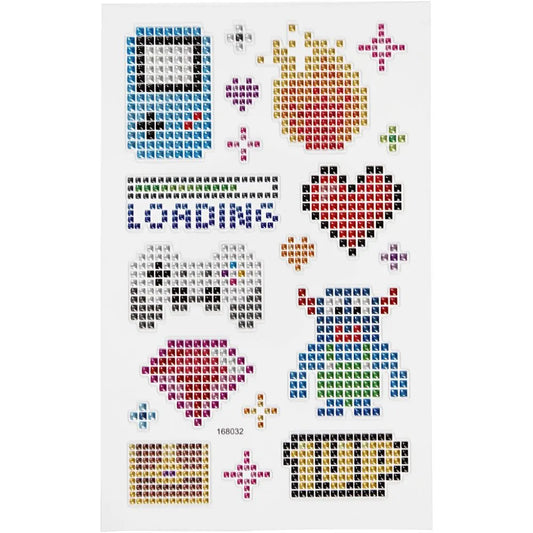 klistermærker - diamond retro Håndlavet af