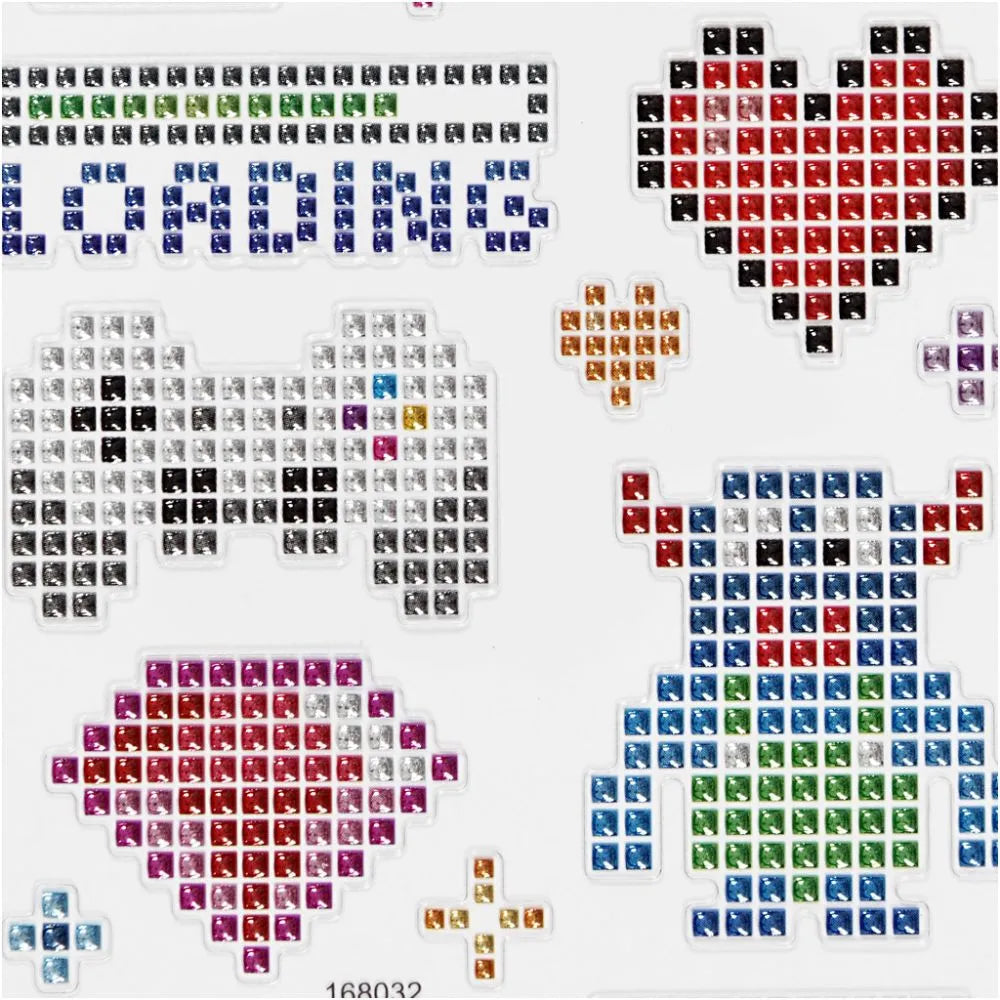 klistermærker - diamond retro Håndlavet af