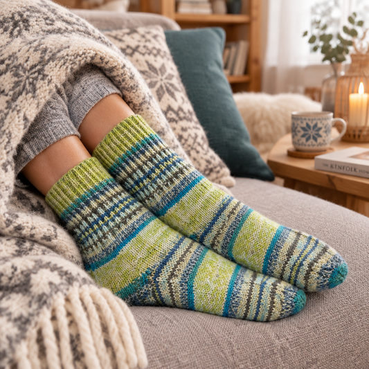 Strikkede strømper str 38-39 Laila – lifestyle