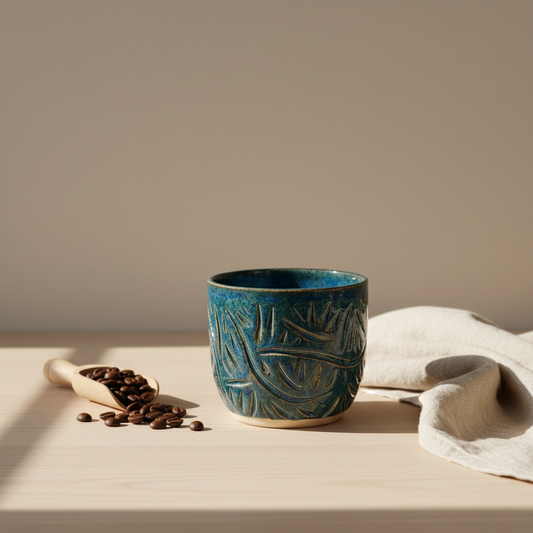 Stylet kop uden hank i blå