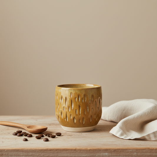 Stylet kop uden hank i okker