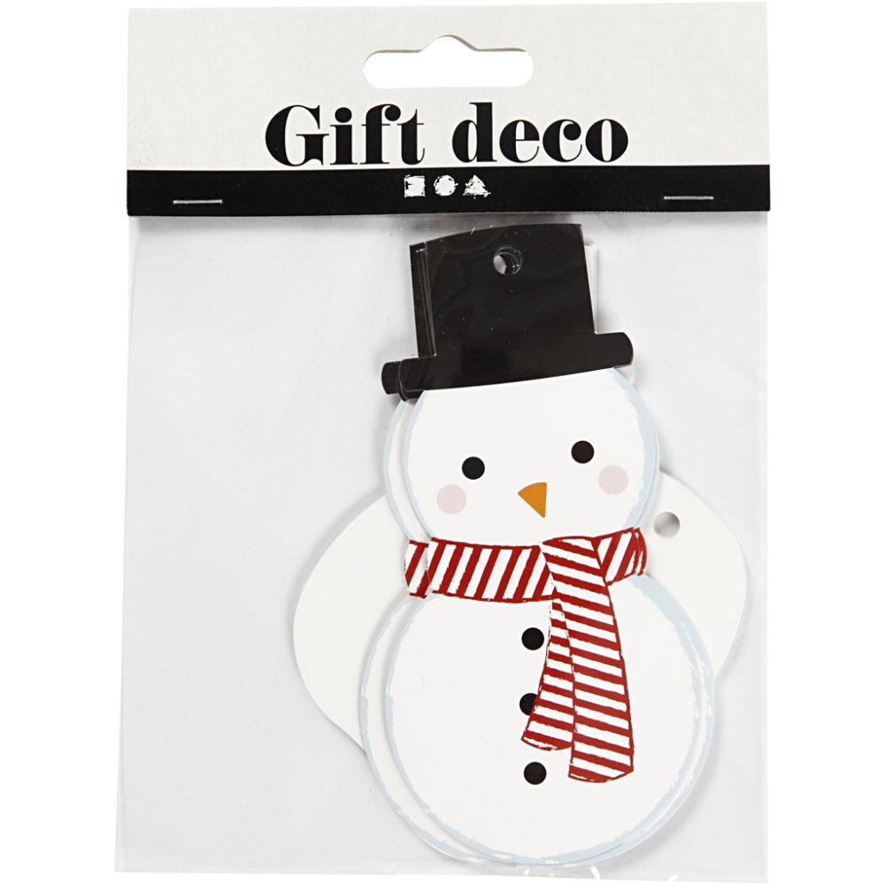 Gavemærker - snemand Håndlavet af