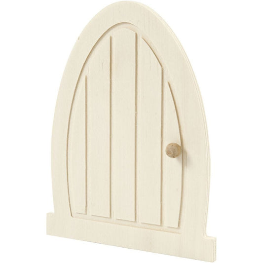 lille dør i træ Håndlavet af