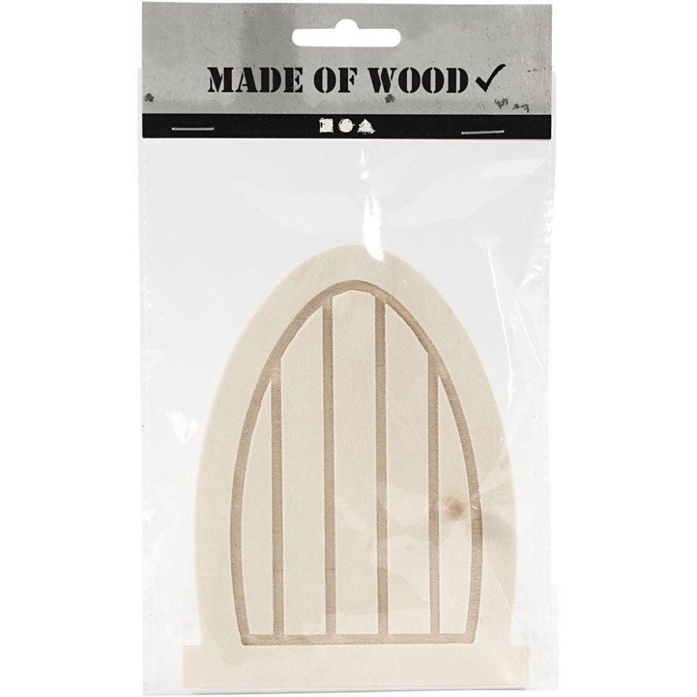 lille dør i træ Håndlavet af