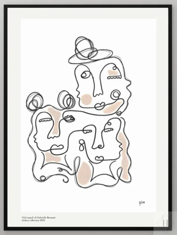 Kunstprint - Girl Squad Lagalebri