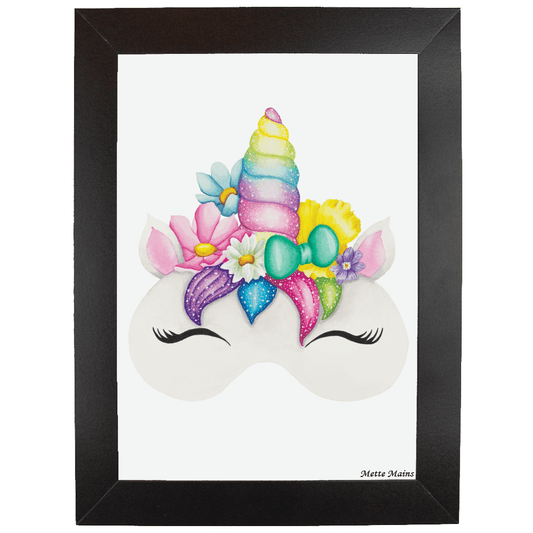Enhjørninge maske - A5 Mette Mains