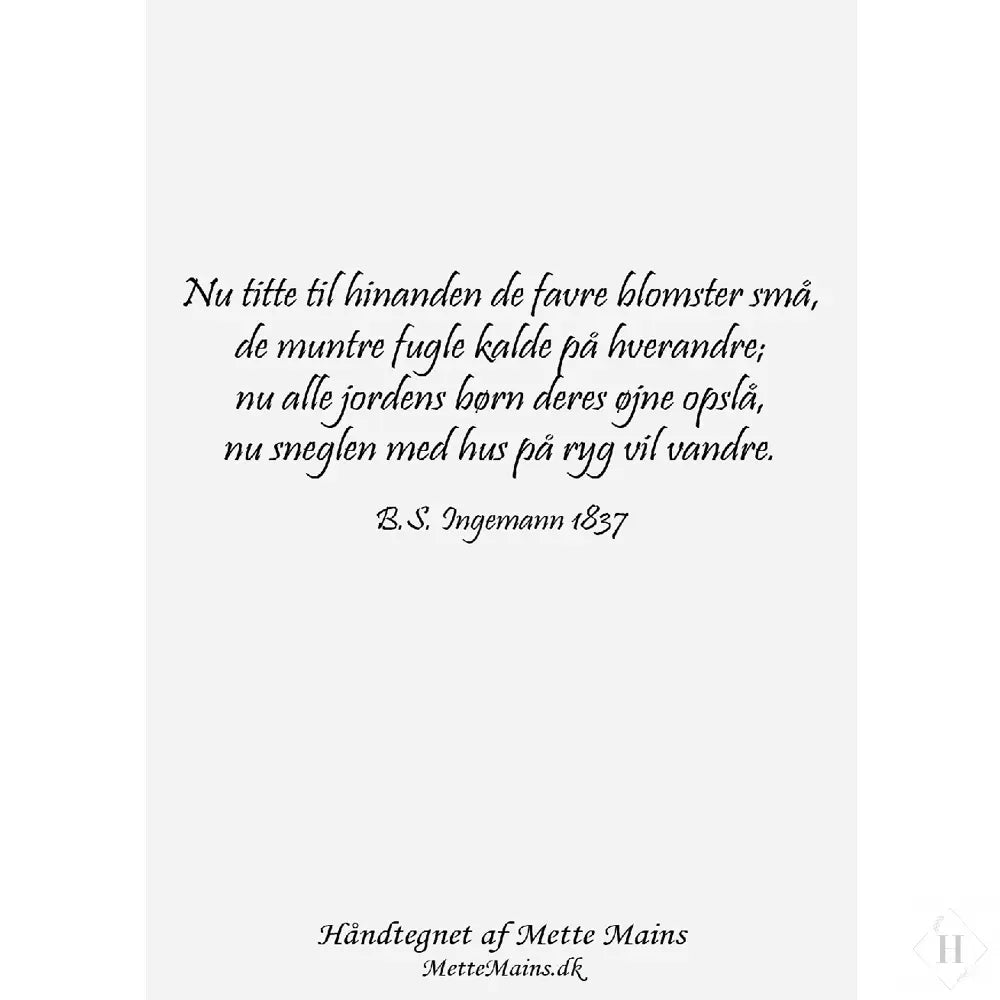 Dåbskort - krans med dåbskjole blå Mette Mains