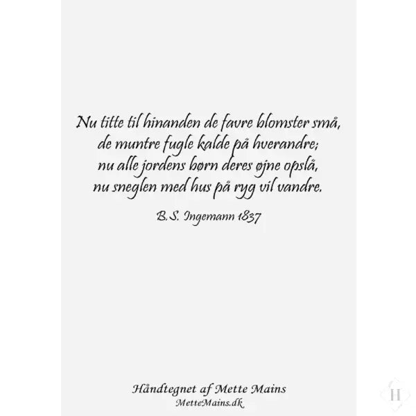 Dåbskort - krans med dåbskjole lyserød Mette Mains