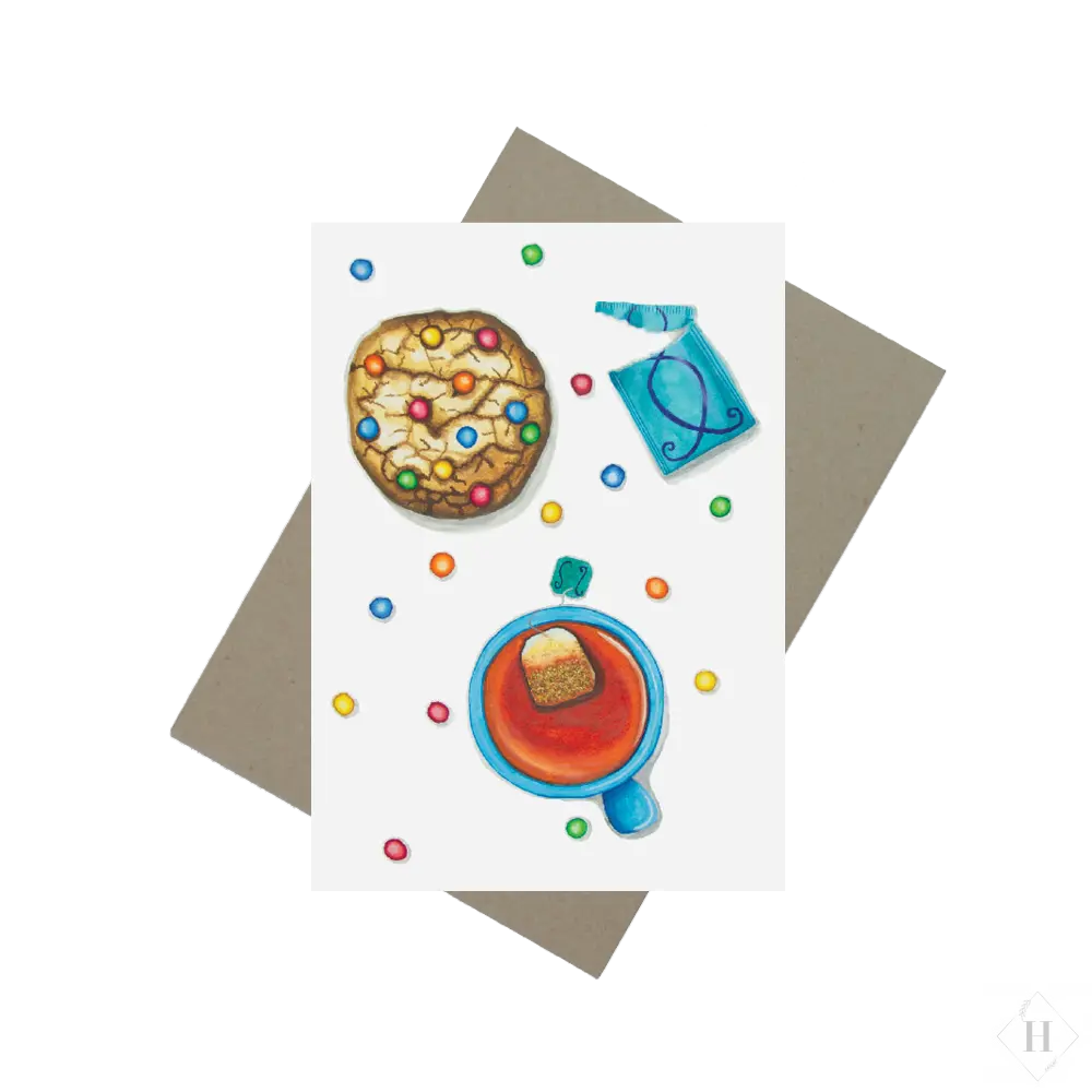 Te og cookie - kort Mette Mains