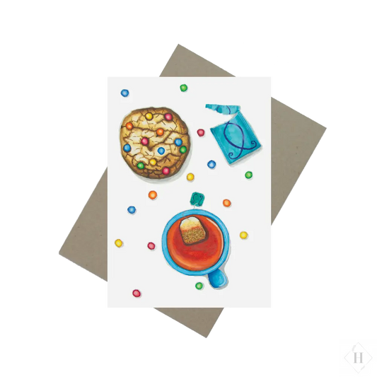 Te og cookie - kort Mette Mains