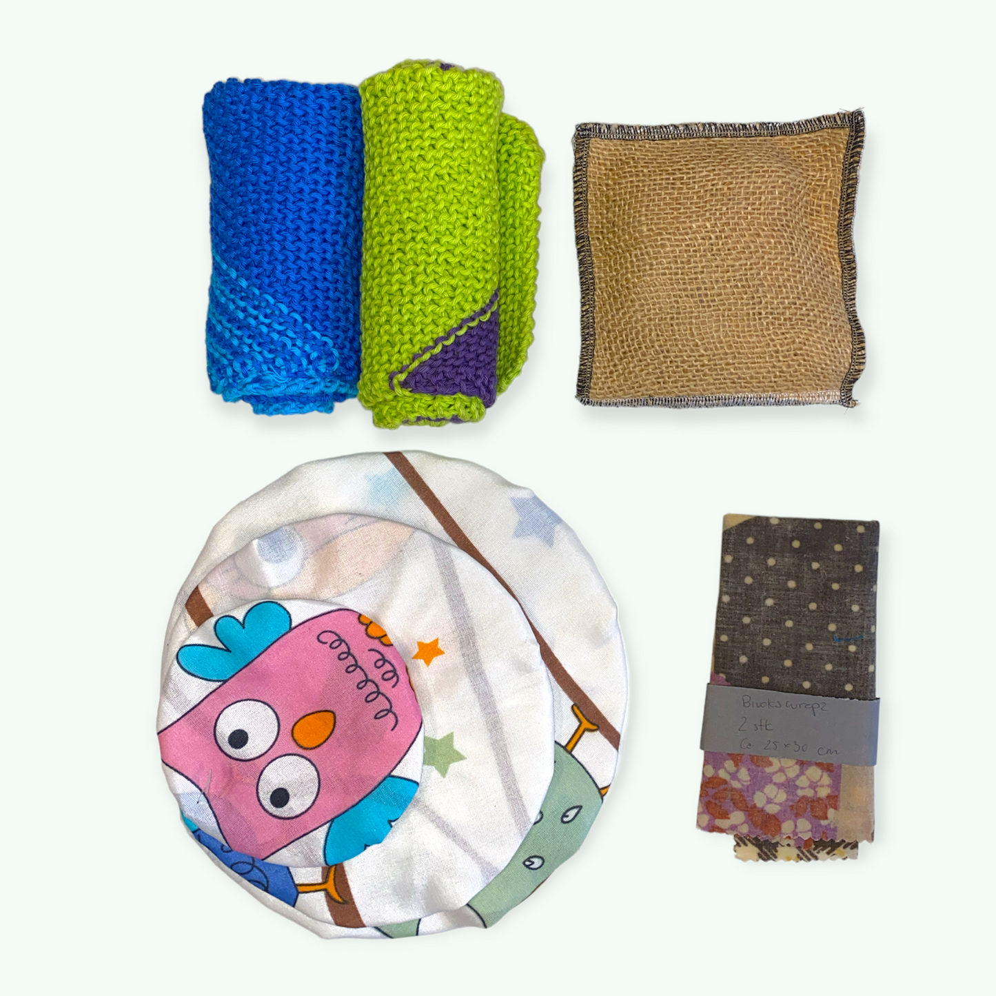 Zero waste startsæt - blå Håndlavet af