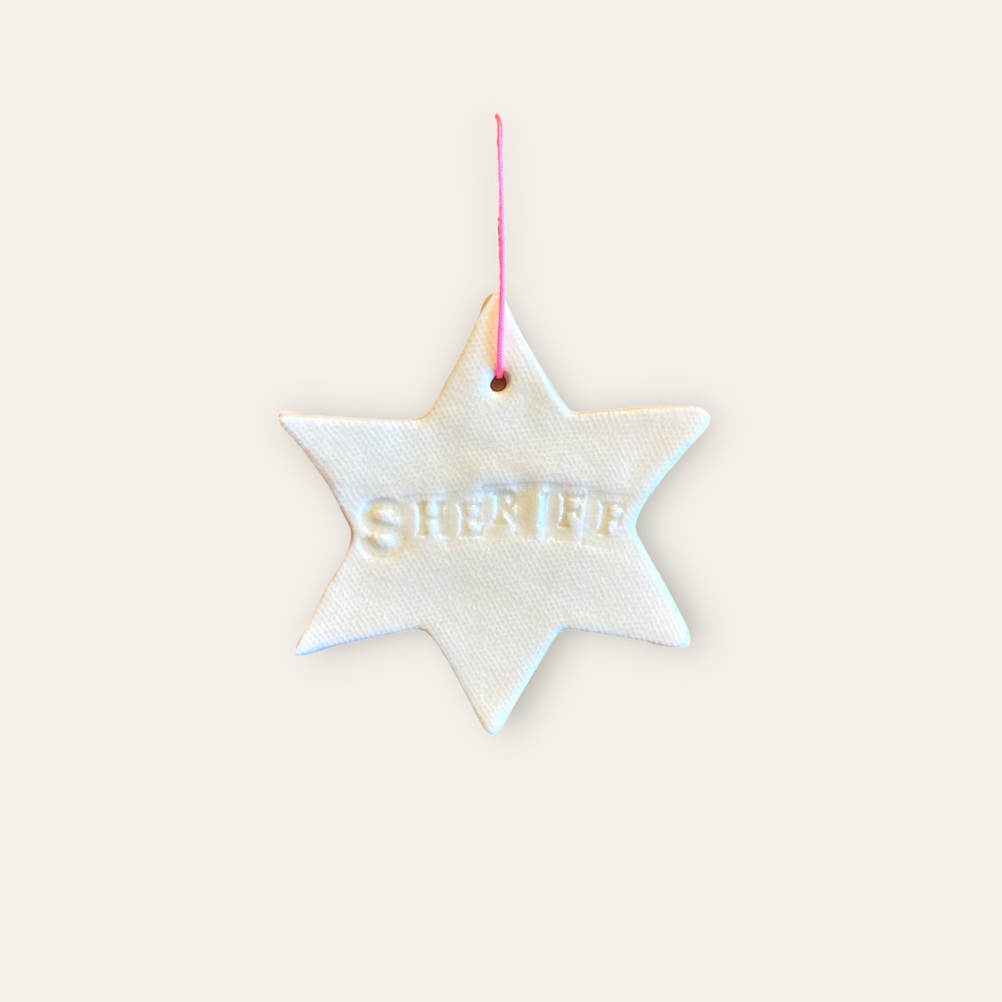 Sherif stjerne ophæng - stentøj Gitte Bramm