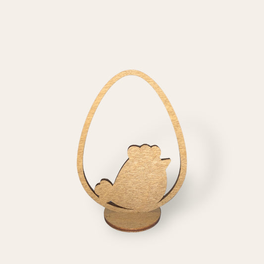 Påske pynt i træ på fod Familien KL